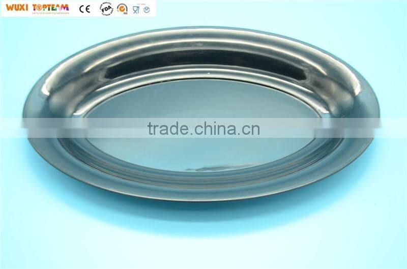 14"x21" Plastic Oval Serving Fruit Tray