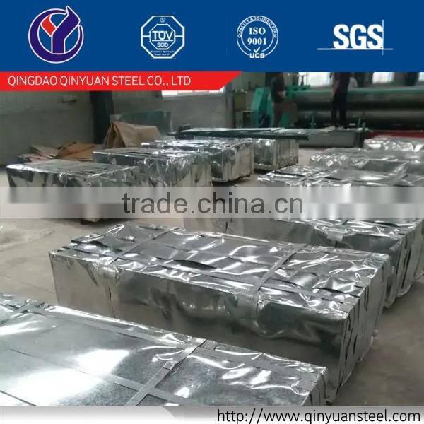 Color galvanized corrugated steel sheet with DX51D+Z Grade Mill Shandong stock