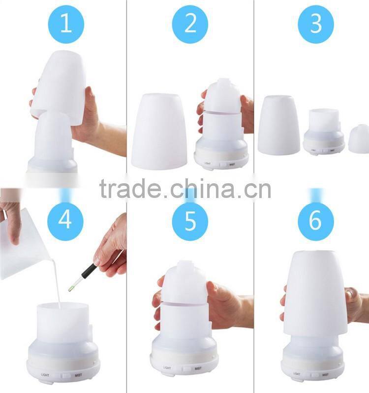 Hot Custom Cool Mist Ultrasonic Humidifier, Aromatherapy Oil Mini Diffuser Humidifier, Essential Oil Diffuser