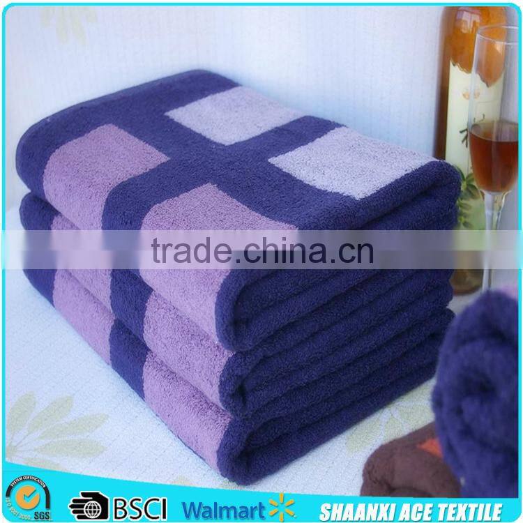 High quality luxurious hotel towel 100% cotton customized yarn-dyed bath towel