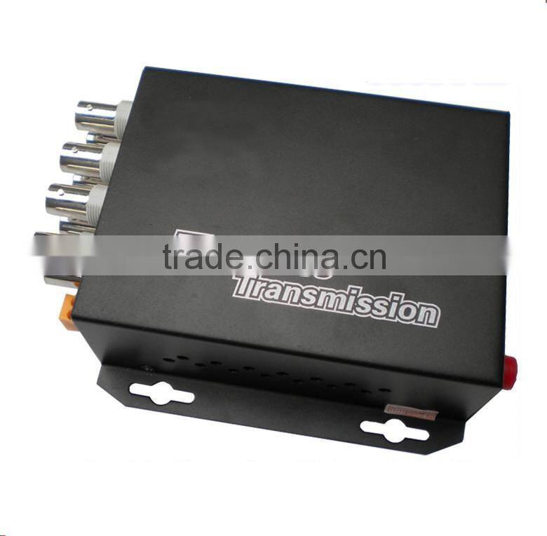high quality transmitter receiver 8 channel coaxial video transmitter and fiber optic video transceiver