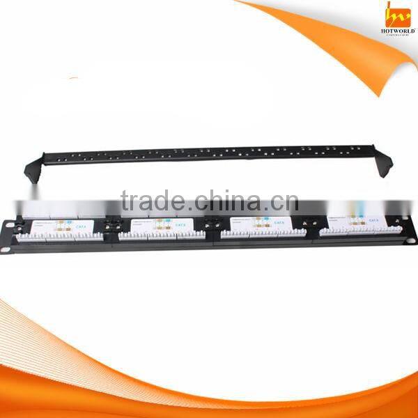 Home Network Device Rack Mount Bracket RJ45 socket 24Ports Patch Panel