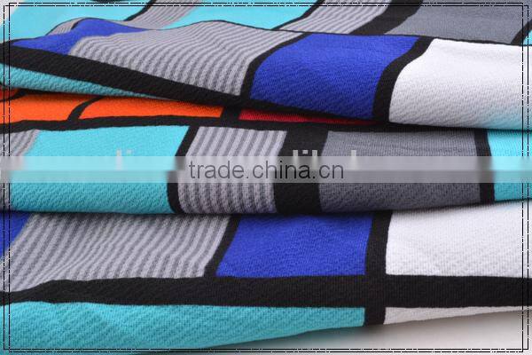 Mulinsen polyester spandex indian block print fabric