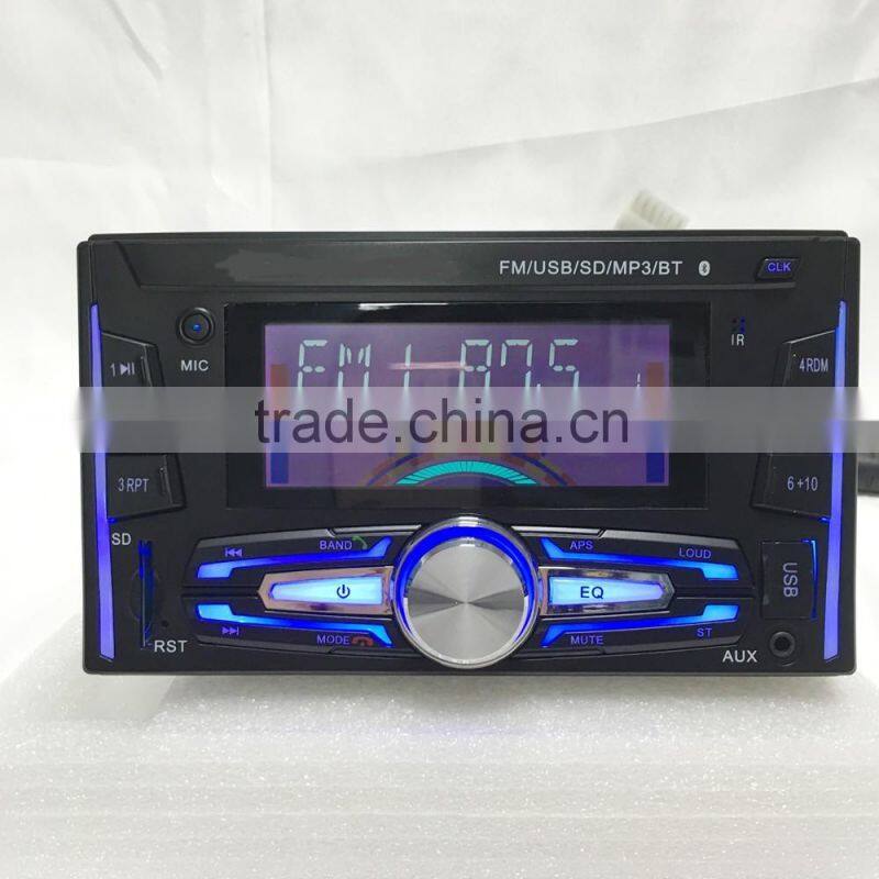 universal double 2 din car audio car mp3 player with UBS SD Aux-in ,bluetooth fm am modulator