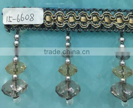 wholesaler decorative acrylic bead fringe