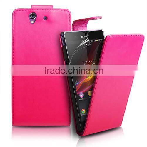 PU Flip Case For Sony Xperia Z,Sony Xperia Z Case,Xperia Z Flip Case