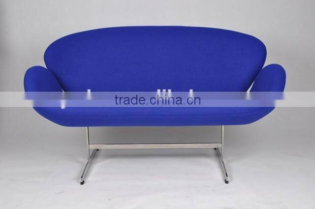 Salon furniture waiting sofa swan leisure loveseat