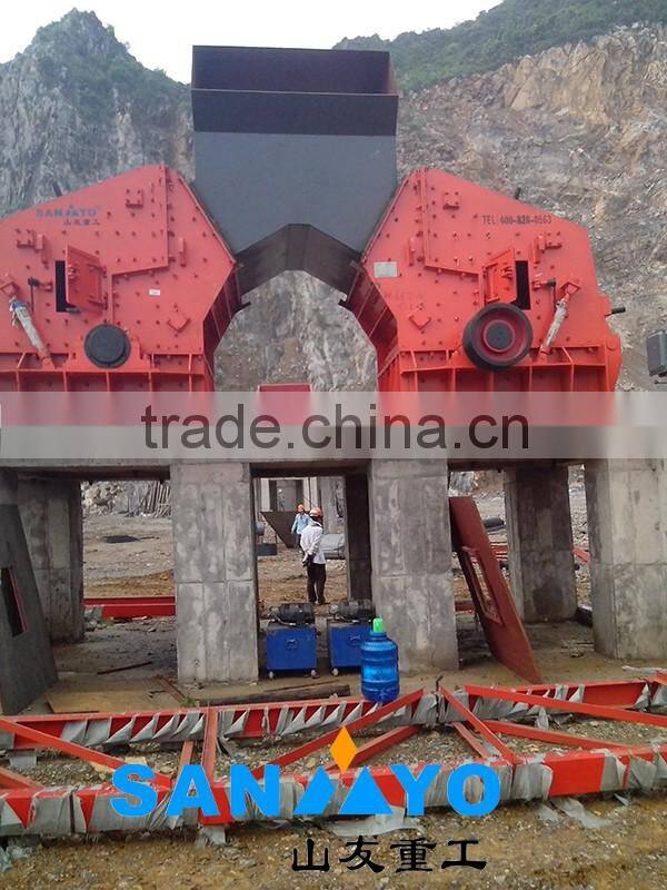 SANYYO impact crusher,rock crusher machine price around the world for sales