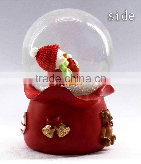 christmas penguin customized snow globe