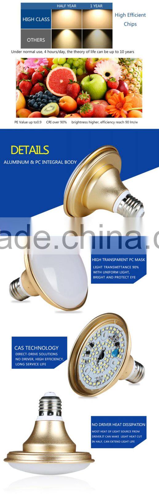 High Braightness Patent UFO Flying Saucer 220V 12W 18W 24W 36W IP65 Waterproof LED Bulbs E27