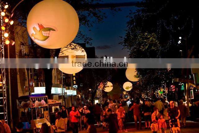 large colourful balloon, led light decoration hanging balloon, inflatable led lighting balloon