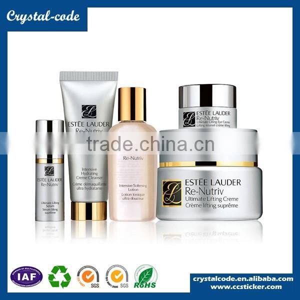 2016 elegant printed permanent adhesive cosmetic label