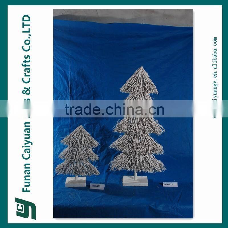 2014 hot sell natural wicker artificial Christmas tree