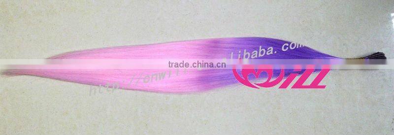pretty two tone hair extension rainbow hair extension