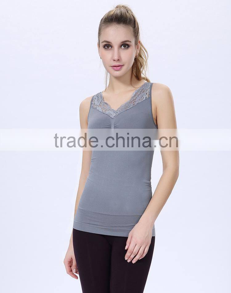 Women sleeveless slimming vest,female seamless body suit underwear,Body sculpting underwear NY114