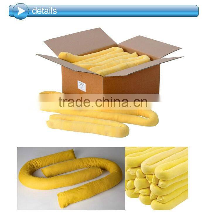 7.6cm(Diameter)X120cm safety chemical absorbent socks