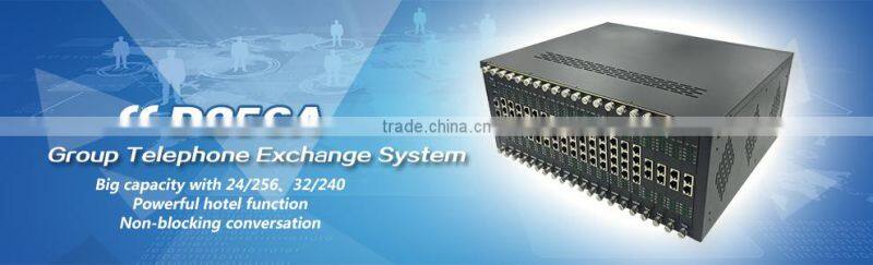 Hotel 16 CO lines 128 lines Analog PABX PBX System of Telephone D256A-16128