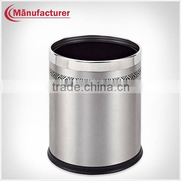 5L Hotel Superior Room Stainless Steel Sanitary Ware Food Step Rubbin Bin,Pop Up Trash Can