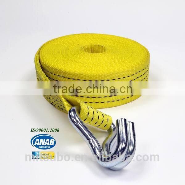 2" A.B.S. System Rope Ratchet Tie Down Straps with Double J Hook