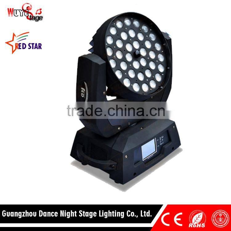 Promotional hottest rgbw zoom 36x10w 4in1 led moving head wash light
