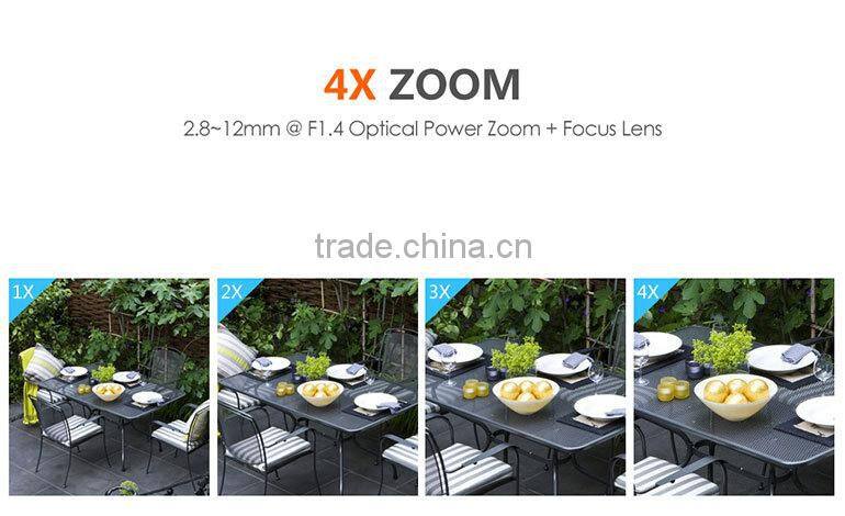 Trade Assurance Supplier ONVIF Waterproof pan tilt 4 optical Zoom cmos dome waterproof security cctv camera