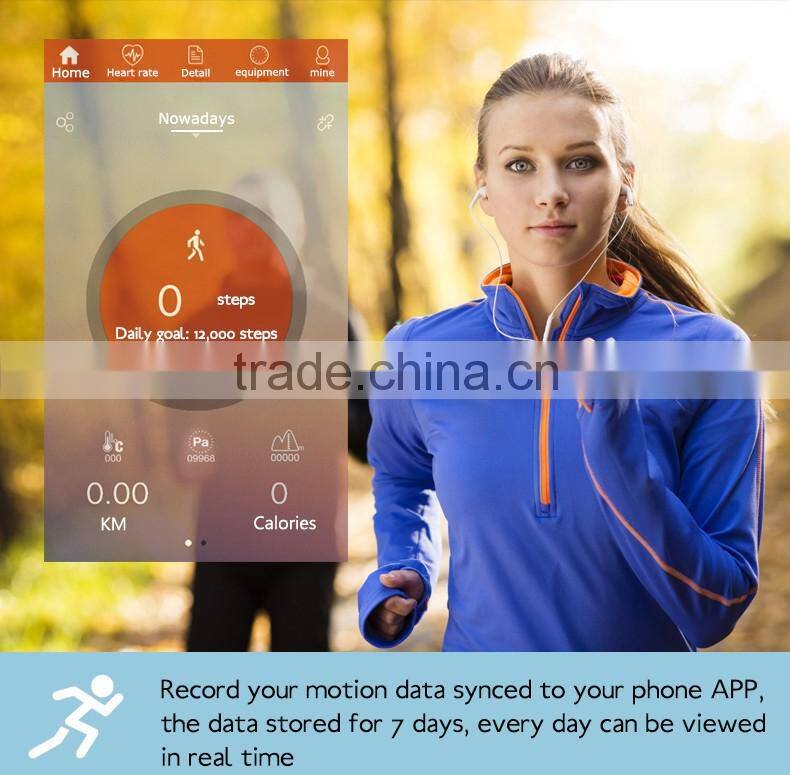 2016 NEW arrival touch sensor sensitivity smart band heart rate,kalories,steps monitor