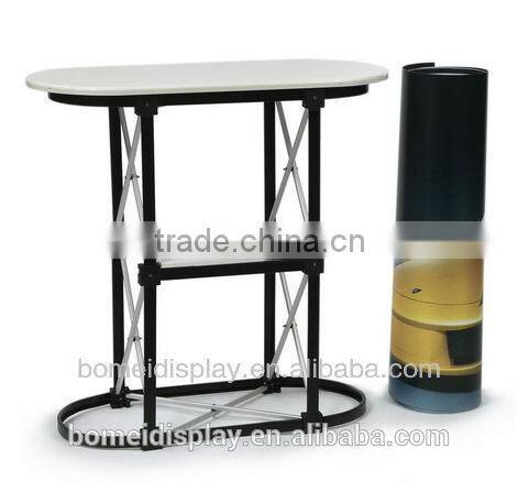 Trade show easy assembled folding aluminum pop up folding table