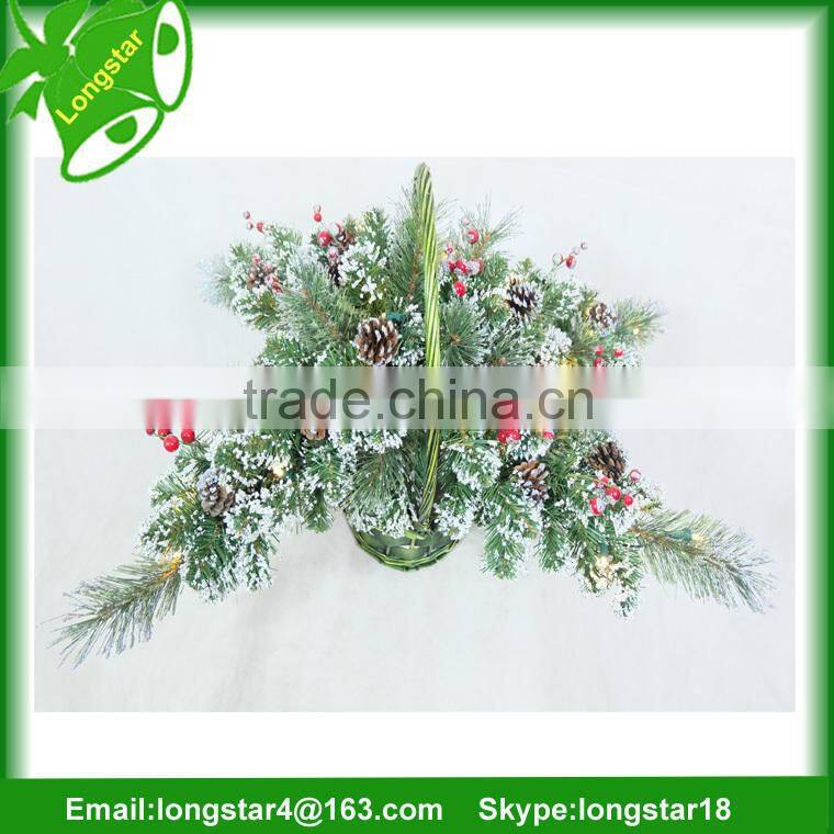 Beautiful Christmas decorations Willow Flower Basket From Manufacturer