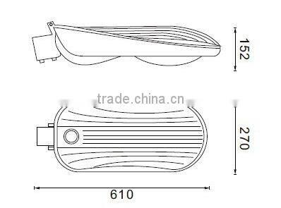 60W Good price ADC12 Die-Casting solar led street light 5 years warranty