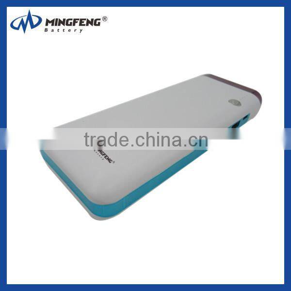 2016 power bank three usb port LED flashlight 10400mah power bank promotion