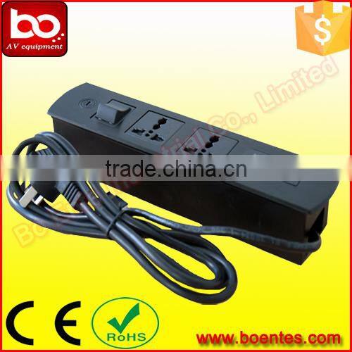 Headboard/Desktop/Partition Mount Power Socket with USB Charger for Office Electrical Plugs