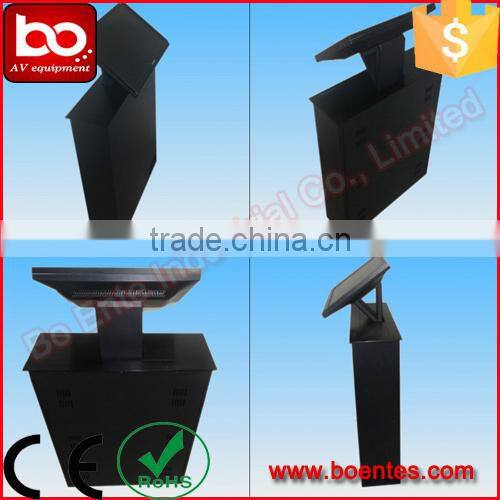 22 Inch Computer LCD Lift with 45 degree Monitor Titling For Meeting Table