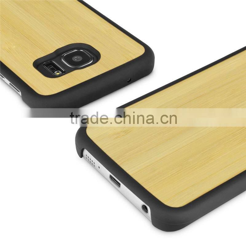 Manufacturer Price For Samsung S7 Case PC+Bamboo Wood for Samsung Galaxy S7 Case for S7 Edge