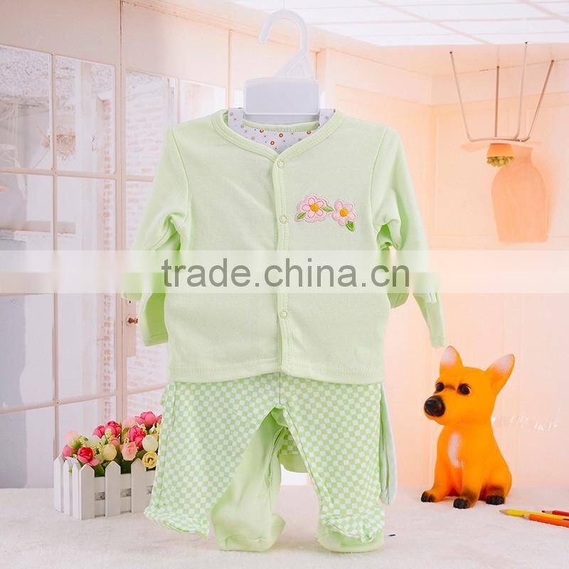spring girls 100% cotton baby gift set baby clothes set