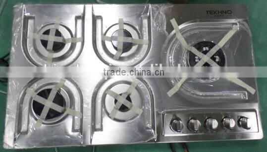 Electric Burner Indoor Gas Stove with Natural Gas/ LP Gas Stainless Top