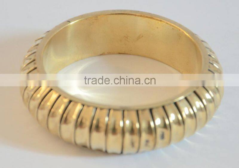 Wholesale High Polishing Best Style Smooth Wide Brass Cuff Bracelet Bangle Handmade