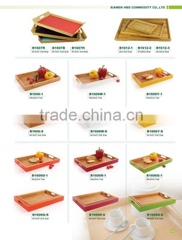 High quality bamboo wholesale serving tray