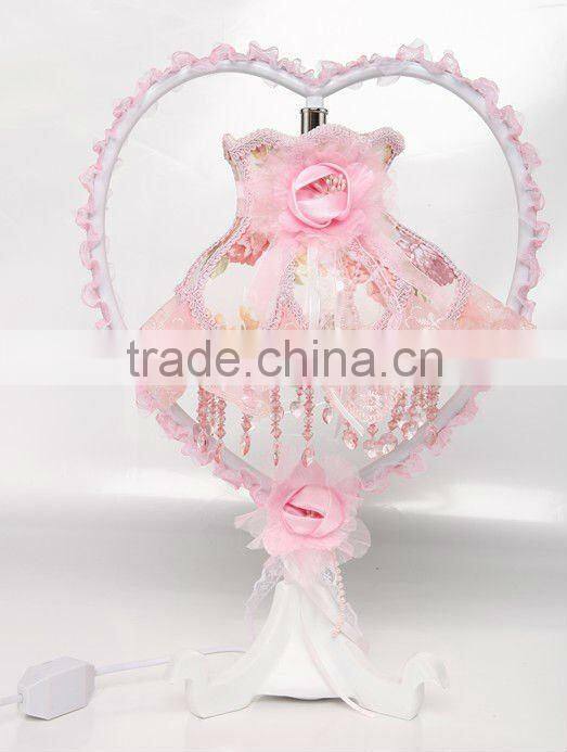 Gift table lamps with lace shade