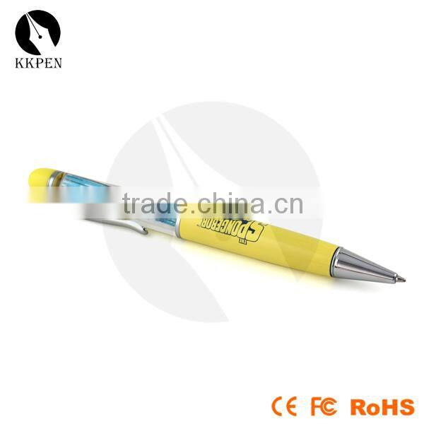 KKPEN Unique design promotional plastic floating pen refill with click action