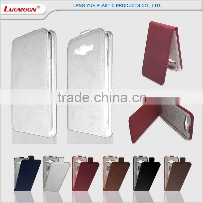 Made in China pu lichee pattern up and down flip phone case tpu cover for meizu mx5 m3 m2 note