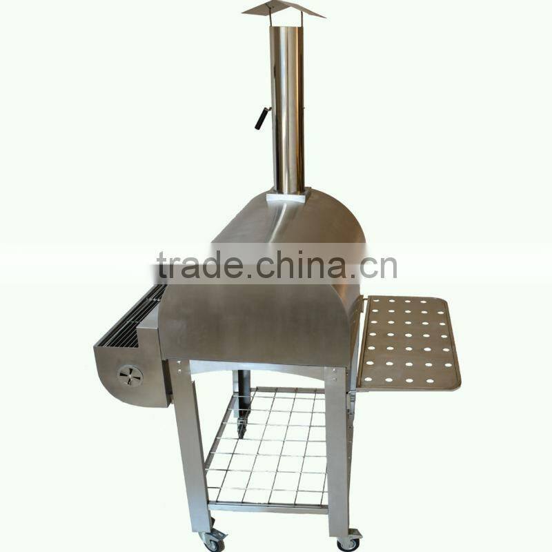 Charcoal Burner Barbecue BBQ Grill Pizza Oven