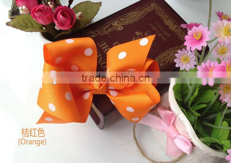 Polka Dots Baby Bow Ties Grosgrain Ribbon Baby Hair Bow