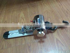 X-801-2 wheelchair restraint system with 4 restractors and 4 cupped tracks