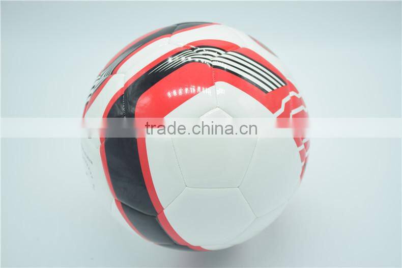 Official size 5 PU leather machine stitched promotion football soccer ball