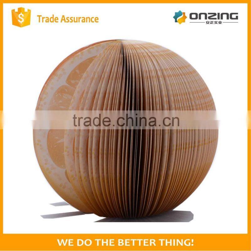 Onzing custom printing fruit shaped notepad memo pad