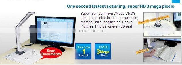 cheapest portable visualizer usb scanner for teaching student education low vision visualizer S300P