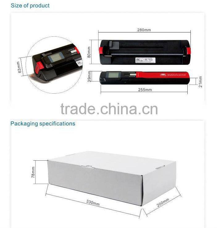 New 2013 digital slide scanning snap on scanner with own backlight CIS Sensor type support 32GB SD card USB and batteries power