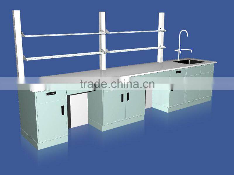 Heavy Duty Steel Lab Side Work Benches With Drawers In Clean Room Laboratory