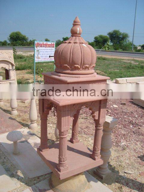 New Design sandstone carving yellow gazebo , Outdoor marble gazebo