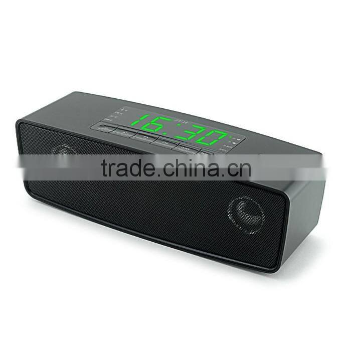 NFC Bluetooth Speaker with time clock FM radio Wireless mini Speaker bluetooth